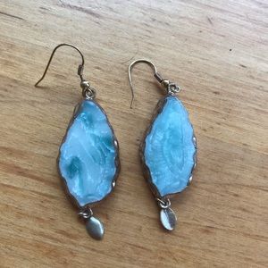 Beautiful Blue Dangling Earrings